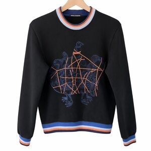 Ostwald Helgason Graphic Sweatshirt Black Bird Print Size US 4 / Small